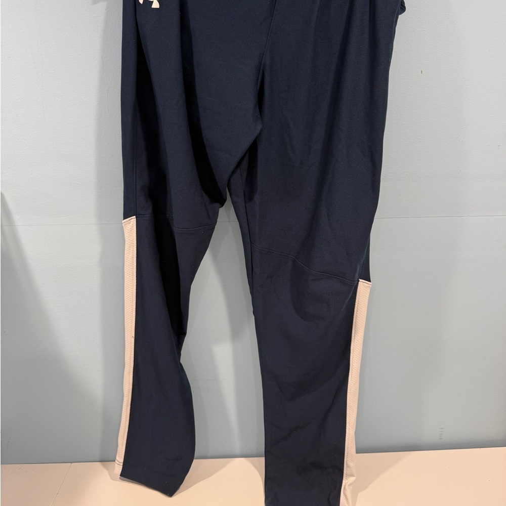 Under Armor Navy and White Athletic Pants